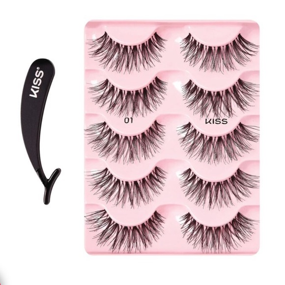 KISS #01 So Wispy False Eyelashes 5-Pair Multipack - Picture 2 of 2